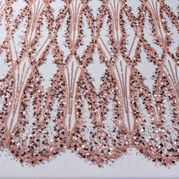 Tulle ricamato con paillettes