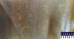 lycra spalmata cangiante ologramma oro - immagine 2