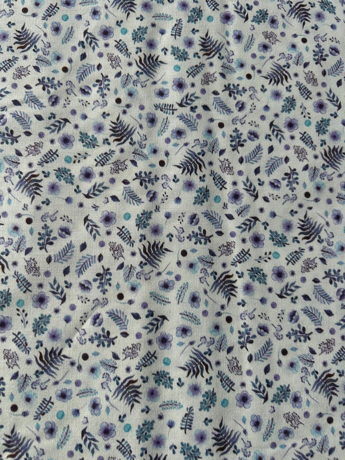 Cotone tinto in filo stampa vichy disegno fiore con ispirazione acquarelli 5 Cotone tinto in filo stampa vichy disegno fiore con ispirazione acquarelli - immagine 5