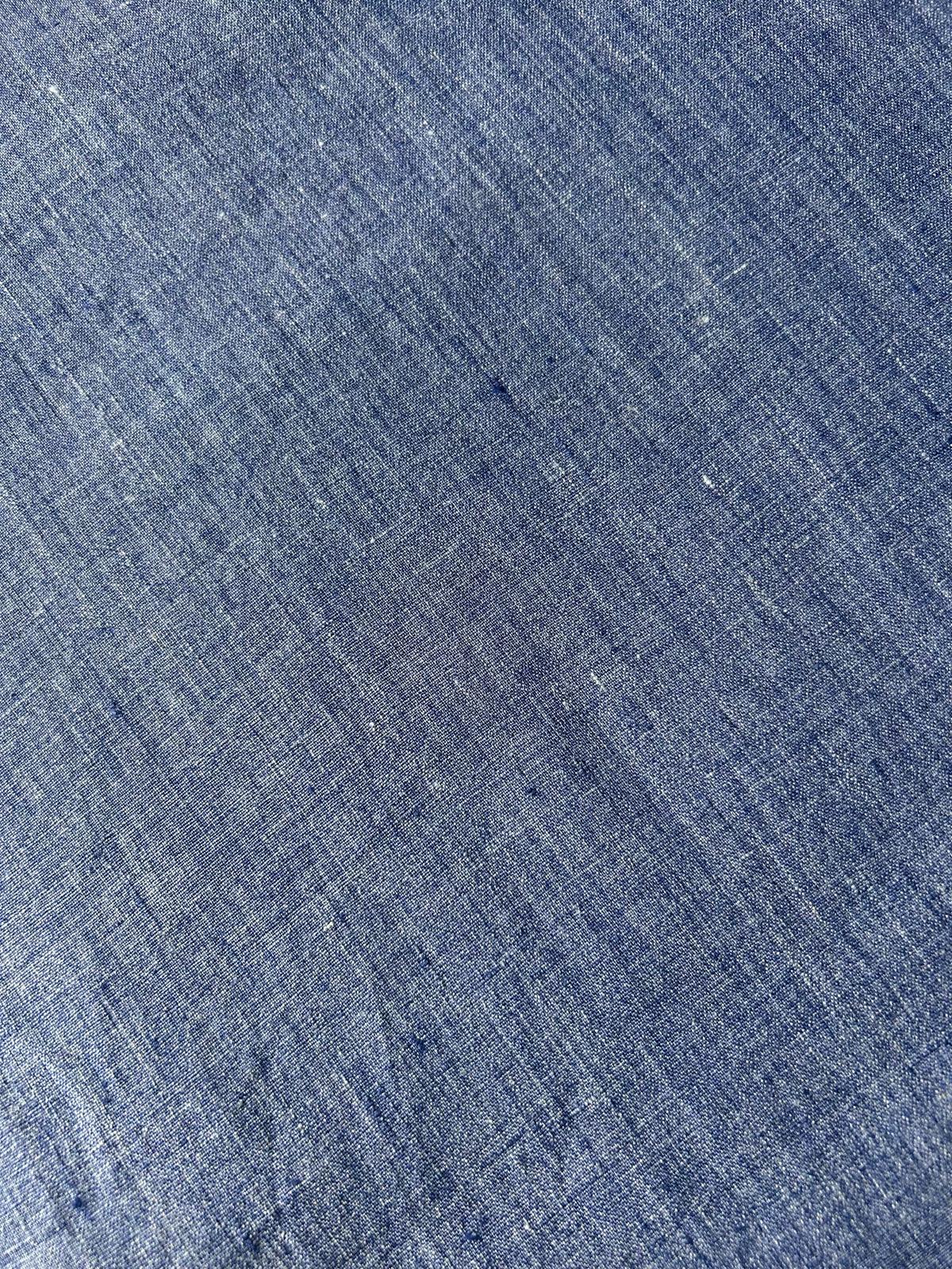 Lino tinto in filo blue scuro 5 Lino tinto in filo blue scuro - immagine 5