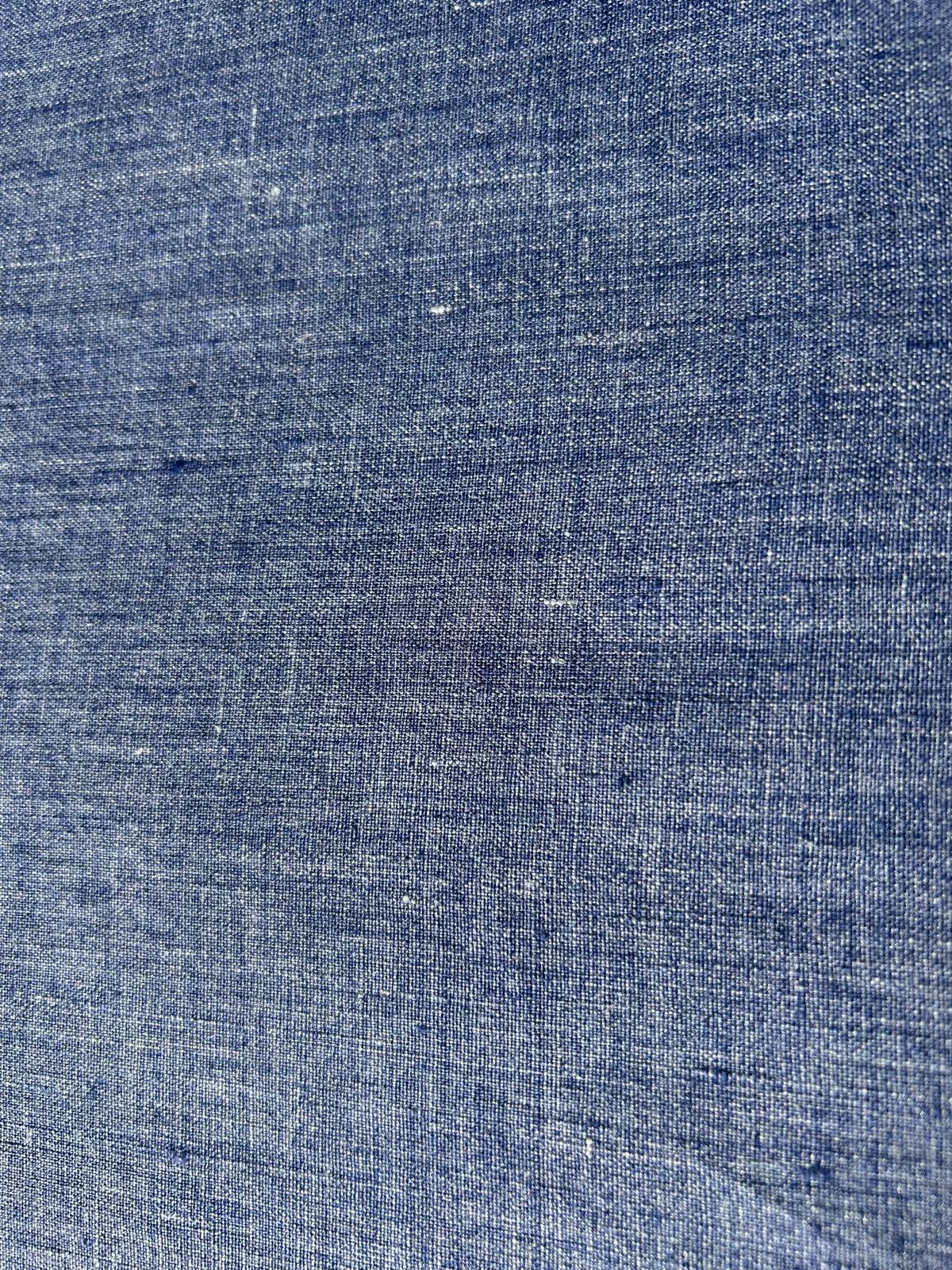 Lino tinto in filo blue scuro 3 Lino tinto in filo blue scuro - immagine 3