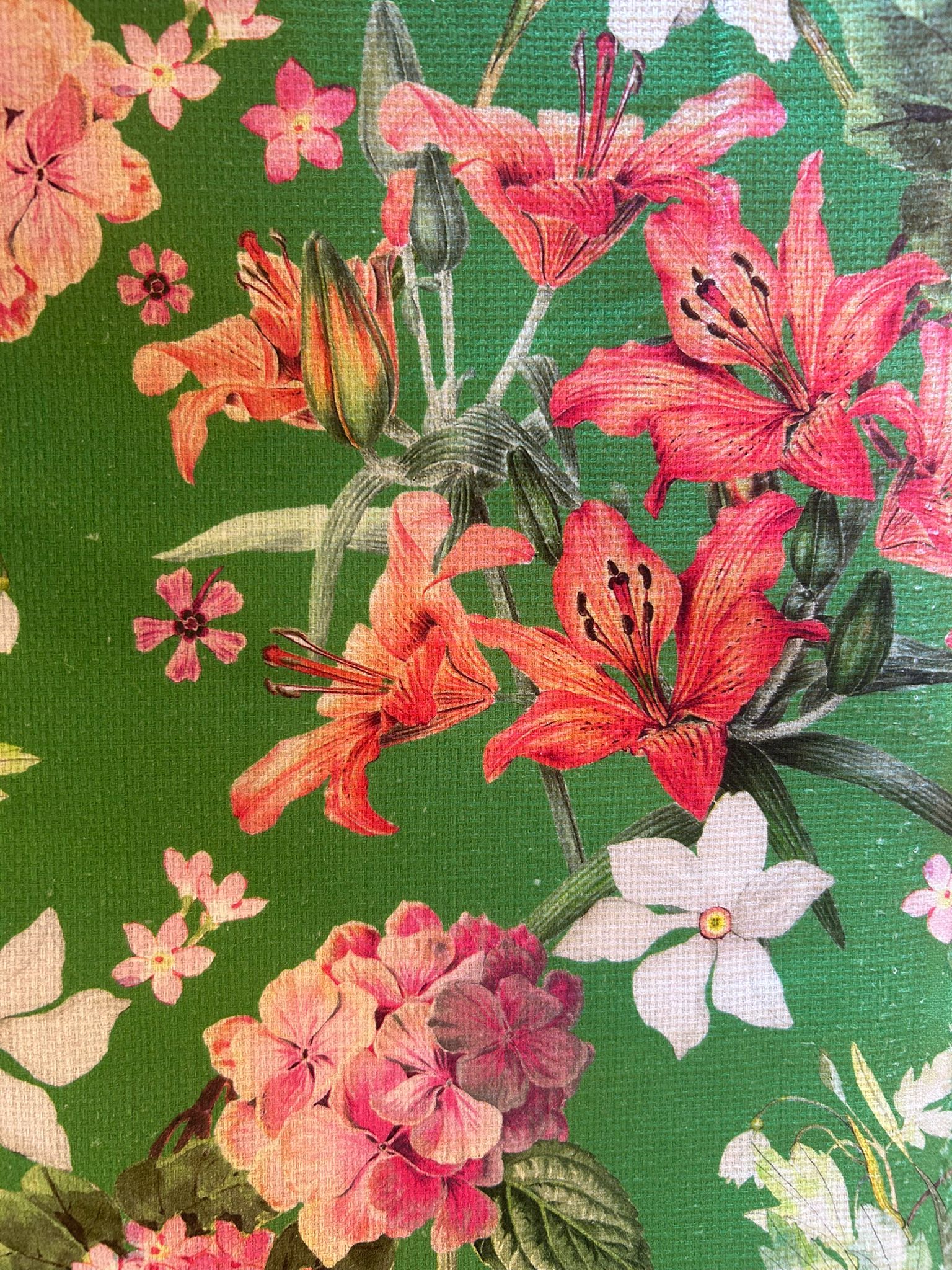 Piquet cotone elasticizzato disegno fiore ortensie 6 Piquet cotone elasticizzato disegno fiore ortensie - immagine 6