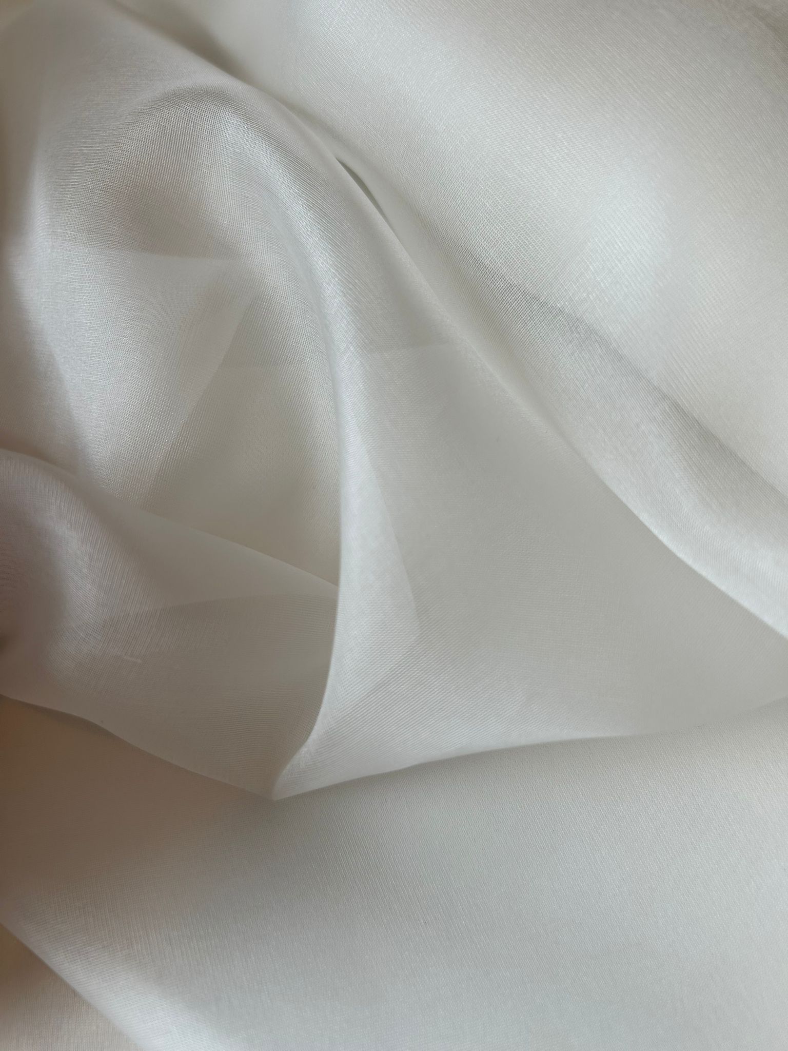 Organza bianco seta 2 Organza bianco seta - immagine 2