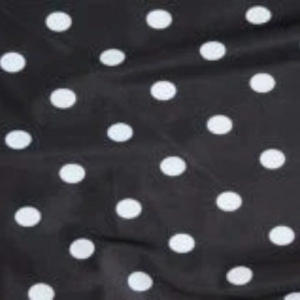 pois neri su fondo bianco