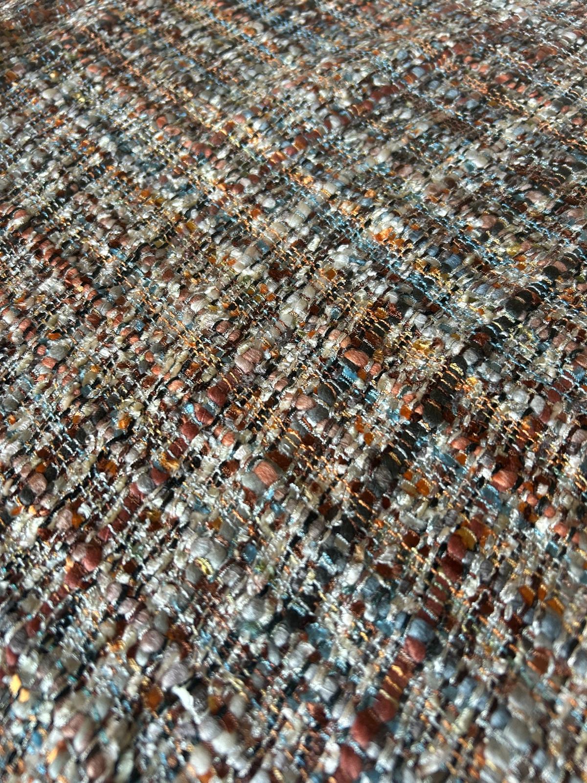 Tessuto lavorato effetto chanel vari colori 3 Tessuto lavorato effetto chanel vari colori - immagine 3