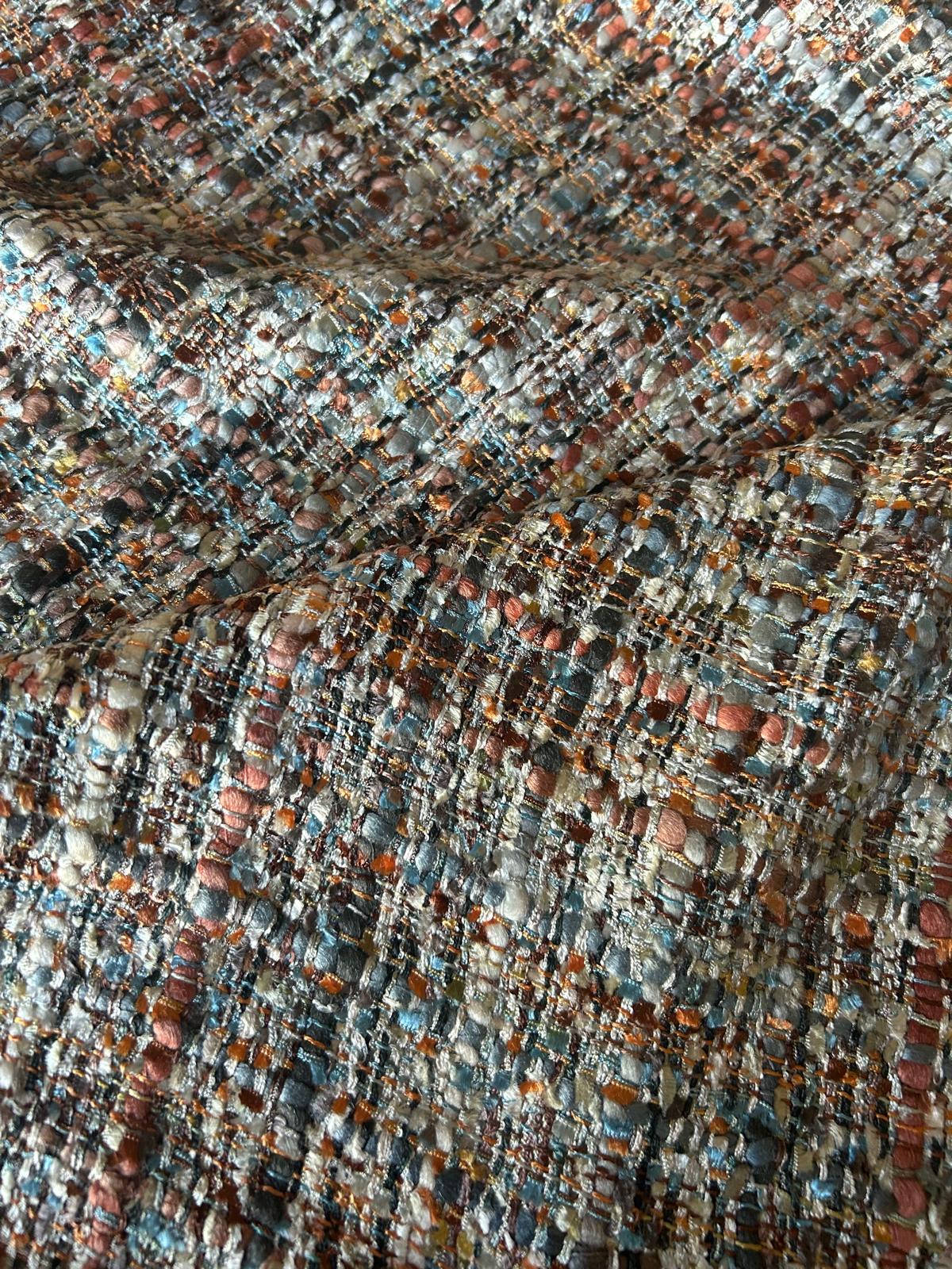 Tessuto lavorato effetto chanel vari colori 2 Tessuto lavorato effetto chanel vari colori - immagine 2