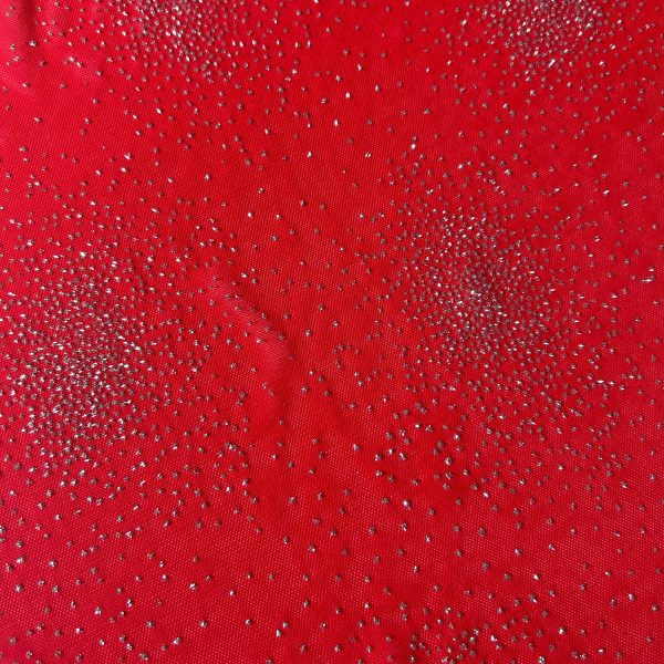 Catalogo tessuti 17 glitterato elasticizzato rosso