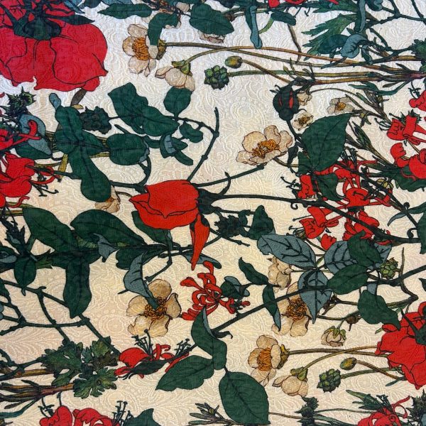 stampato fantasia fiori stilizzati