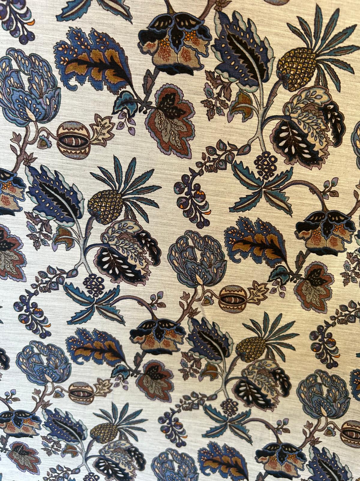 cotone mano seta motivo floreale stile indiano 5 cotone mano seta motivo floreale stile indiano - immagine 5