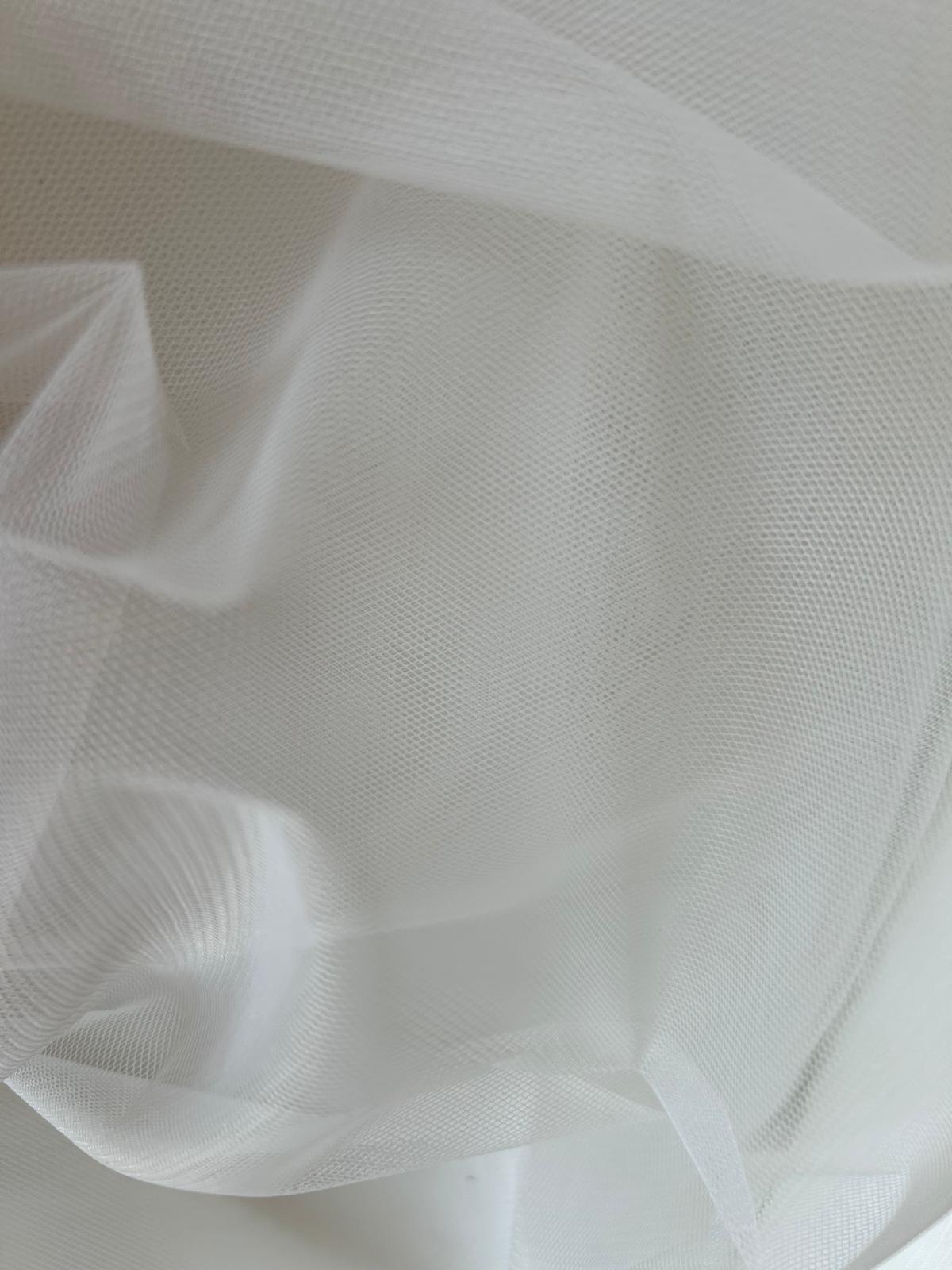 Tulle rigido grigio perla 2 Tulle rigido grigio perla - immagine 2