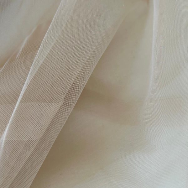 Catalogo tessuti 21 Tulle effetto seta alta qualità colore avorio