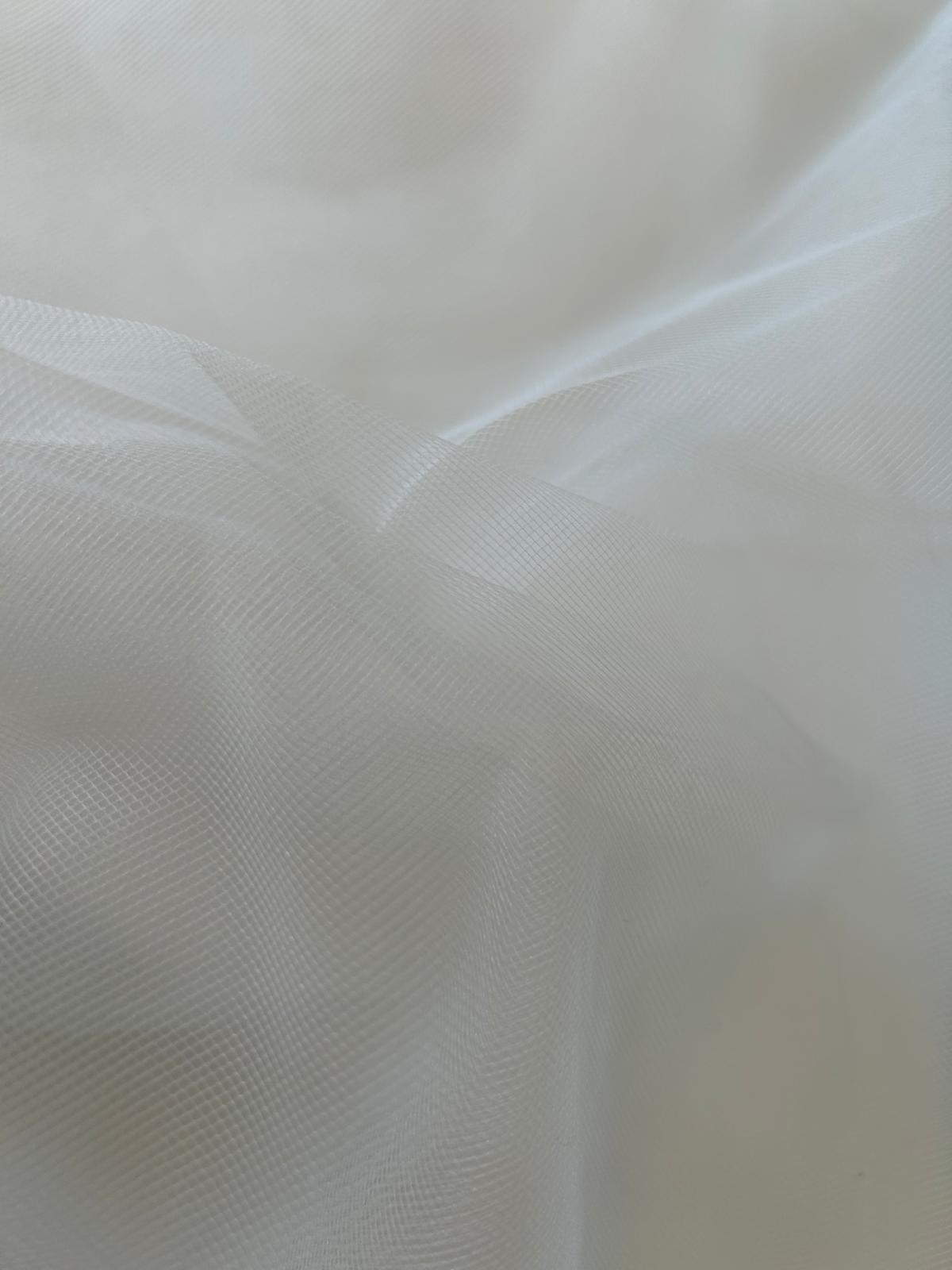 Tulle rigido grigio perla 3 rigido bianco seta